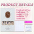 Press on Nails Short Square Black French Fake Nails, 24 Pcs Full Cover with Designs for Women and Girls.