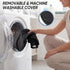 HANQIMER Tailbone 17" 16" Wheelchair Seat Cushion with Hole and Cutout for Pressure Relief, Ergonomic Wheelchair Donut