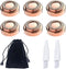 Replacement Heads for Finishing Touch Flawless Facial Hair Removal Tool for Women (6PCS + Velvet Bag + 2PCS Brush)