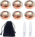 Replacement Heads for Finishing Touch Flawless Facial Hair Removal Tool for Women (6PCS + Velvet Bag + 2PCS Brush)