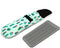 Heat Resistant Travel Hair Curler Flat Iron Pouch and Silicone Mat Set (Cactus)