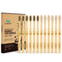 Biodegradable Eco-Friendly Natural Bamboo Charcoal Toothbrushes, FSC Certified, 12 Count