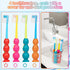 Kids Toothbrush 4 Pack, Soft Bristles with Suction Cup for Easy Storage, Toddler Sized Brush Head