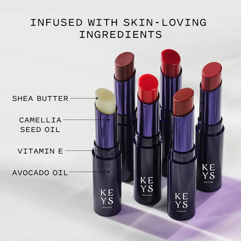 Keys Soulcare Tinted Lip Balm with Avocado Oil, Moisturizes and Softens, Sheer Color, 0.1 Oz