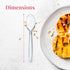 Prestee 100 Bulk Clear Plastic Spoons - Heavy Duty Disposable Silverware, Heat-Resistant Spoon Cutlery Set