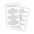 Hair Extension Aftercare Instruction Card, 50 pk, Do s and Don ts for Extensions Care