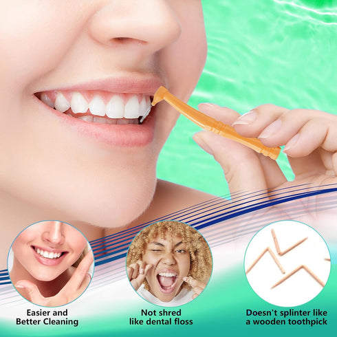 36 PCS Interdental Brushes Angle, Angled Dental Brush Picks for Deep Cleaning, Orthodontic Brushes for Braces