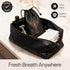 Pack 1) TOKII Tongue Scraper Cleaner Charcoal Bristles Toothbrush for Bad Breath with Waterproof Pouch for Travel