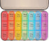 OUNONA Large Weekly Pill Organizer Medicine Storage Box, Sealed Moisture-Proof Container for