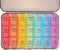 MALUGOGO Weekly Large Capacity Detachable Pill Organizer Case, Multi-Grid Sealed Moisture-Proof Medicine Box