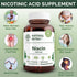 Natural Nutra Niacin (Vitamin B3) Supplement for Energy & Digestion, 100 mg, 100 Tablets (Pack of 3)