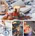 SUPRUS Electric Arc Lighter, Windproof Flameless USB Rechargeable Candle Lighter with LED Light (Black+Champagne Gold)