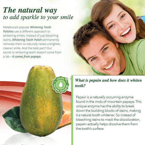 Melaleuca 3.8oz Whitening Tooth Polish Paste without Fluoride Fresh Mint