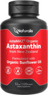Naturalis New Zealand Astaxanthin (12mg) - Enhanced with Natural Vitamin E, Non-GMO, Soy & Gluten Free, 120 Softgels
