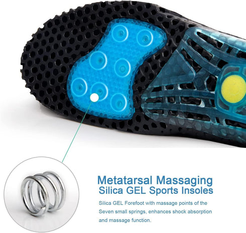Cloud Soles for Men Women, Silica Gel Sport Shoe Insole, Medium 8.5-10, Shock Absorption, Plantar Fasciitis