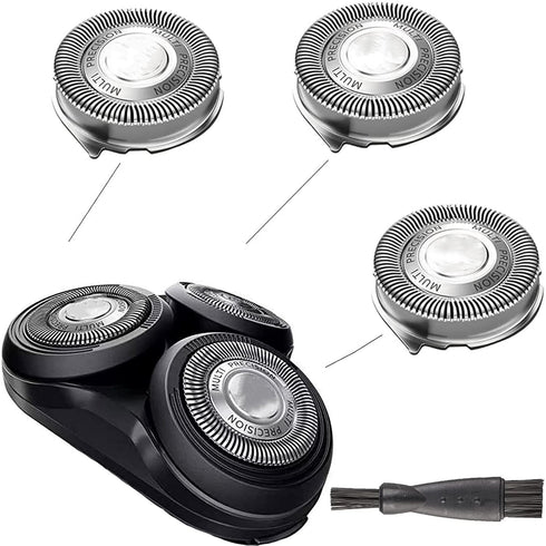 SH50/52 Replacement Heads for Philips Series 5000 Shavers, 3 Count Electric Razor Head Replacement