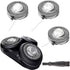 SH50/52 Replacement Heads for Philips Series 5000 Shavers, 3 Count Electric Razor Head Replacement