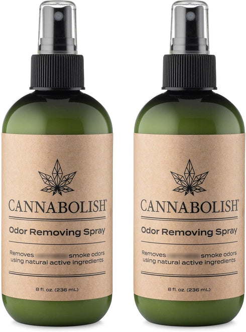 Cannabolish Wintergreen Smoke Odor Eliminator Spray and Air Freshener, 8 fl. oz, Natural Ingredients (Pack of 2)