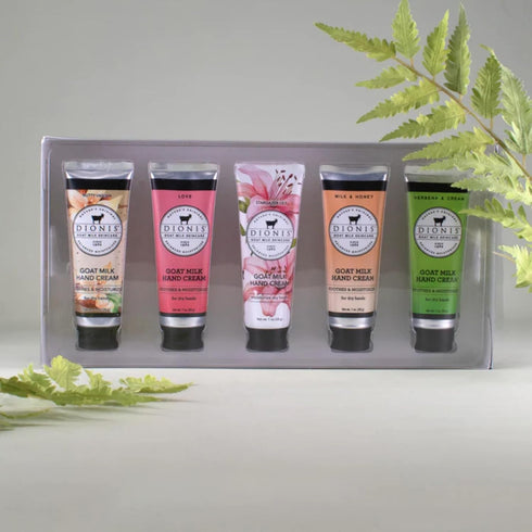 Dionis Goat Milk Skincare Hand Cream Gift Sets | Assorted Travel Size Hand Creams in Gift Box for Women