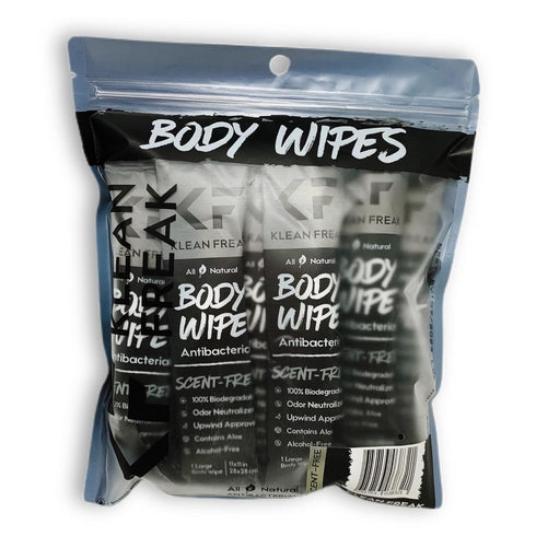 Body 12-Count Wipes - Original Disposable Wipes, Individually Wrapped for Gym, Workout, Hiking, Travel, Scent Free