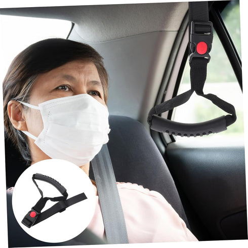 PERSELOSO Car Grab Handle Grips Safety Bed Assist Strap for Seniors Elderly and Handicapped Multi-Purpose Car and Bed