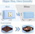 Initial Makeup Bags for Women, Personalized Portable Cosmetic Bag, PU Leather Waterproof Toiletry Bag, Cute Travel Pouch