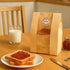 WOFEIS 25 13.7x8.3x3.6 inch(25) Pcs Large Paper Bread Bags for Homemade Bread, Kraft Paper Bakery Bags with Clear