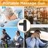 Mini Massage Gun, Powerful Fascial Gun Portable Deep Tissue Percussion Muscle Massager for Pain Relief with 4 Heads