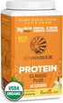 Sunwarrior Vegan Organic Protein Powder - Plant-Based | 5 Superfood Quinoa Chia Seed, Vanilla 30 Servings