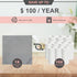 Enviro Cleaning Cloth, Reusable, Absorbent for Home, Car, Restaurant, Hotel, Soft, Clean Without Leaving Traces (Grey,