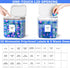 MUVEKA 186oz/5.5L 30 220 Laundry Pods Container for Room Organization, Pod Up Holder With Labels and Scoop, Detergent