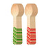 Red and Green Striped Candy Cane Christmas Wooden Spoons, Pack of 100 Count, 6.25 Inches