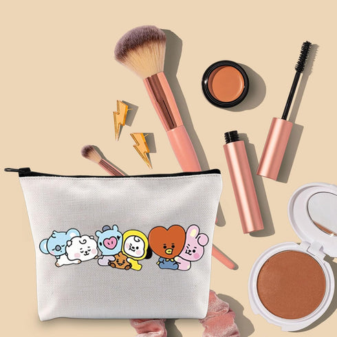 TOBGBE Album Inspired Gift Song Friends Zipper Pouch Bag, Friends Lyrics Makeup Bag for Singer Idea