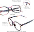 VisionGlobal Blue Light Blocking Glasses for Women, Anti Eyestrain, Stylish Oval Frame, Anti Glare, +1.50