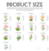 VOTACOS Flower Nail Charms, Summer Nail Art Supplies, Colorful Flower Nail Gems for Women Nail Design