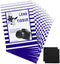 500 Pieces Lens Cleaning Paper Tissue with 2 Double Sided Cleaning Cloth for Cameras, Screens, Glasses