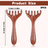 Tweruna 2 6 PCS Wooden Massage Comb Claws, Wooden Head Foot Massager Scalp, Wood Therapy Massage Tools for Head, Back