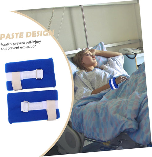 YOSADIER 2Pcs Bed Limb Holders for Elderly Fall Prevention Medical Belt for Hands Feet Straps to Enhance Efficiency