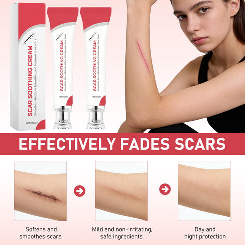 Silent Grind Pro 2 PCS Scar Soothing Cream - Gentle Care for Sensitive Skin, Helps Improve Appearance of Scars, Reduces