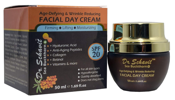 Sea Buckthorn+ Age-Defying Day Cream - Collagen Retinol Anti Wrinkle Face Cream SPF 20, 1.7 oz