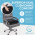 Extra Large Memory Foam Seat Cushion for Office Chair, Wheelchair, Floor Pillow, Back Pain Relief, Plush Velvet