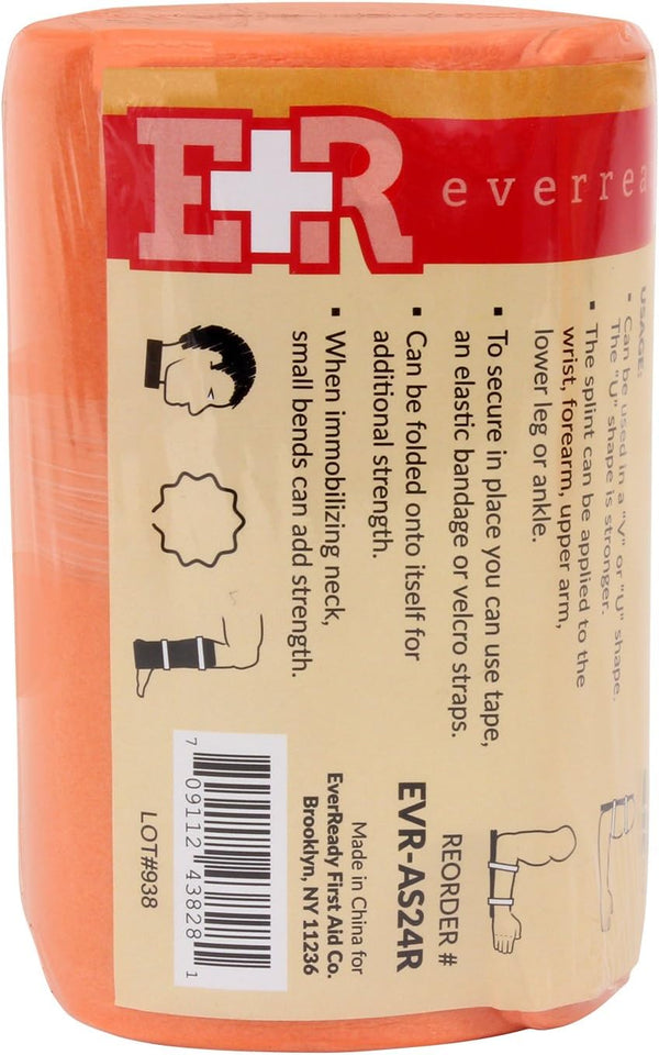 Ever Ready First Aid Universal Aluminum Splint, 24 Inch Rolled, 1