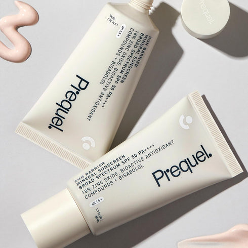 Prequel Skin - Sun Barrier Mineral SPF 50 Sun Protectant, Lightweight Semi-Transparent Zinc Oxide Sunscreen - 1.7 Fl Oz