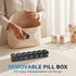 Toollygozz 7 Extra Large Weekly Pill Organizer - XL Vitamin Holder with Detachable Compartments, Portable Medicine Pill