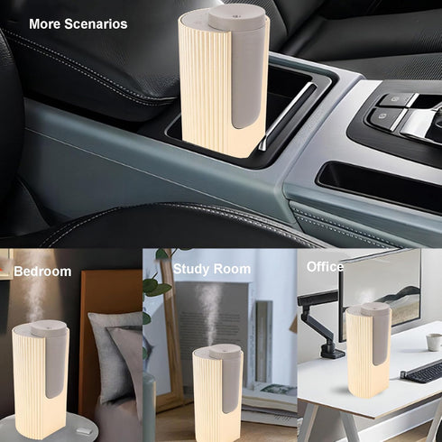 YDuupxe 20ml Aromatherapy Diffuser, Aluminum Alloy Leakproof Portable Aromatherapy Diffuser for Car Home Office Living