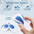 Heel Cushions for Pain Relief - Gel Heel Cushion Inserts, 4 Pack, Heel Support for Men and Women, Plantar Fasciitis