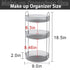 Rotating Makeup Organizer for Vanity, 3 Tier High-Capacity Skincare Clear Storage, Perfume Organizers Cosmetic Dresser