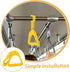 Subway Handrail Ring for Seniors Portable Mobility Aid Vehicle Support Handle Durable Yellow Grab Handle for Elderly
