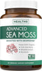 Irish Sea Moss Capsules 60 Count - Organic Non-GMO Irish Seamoss, Bladderwrack & Burdock with BioPerine for Extra