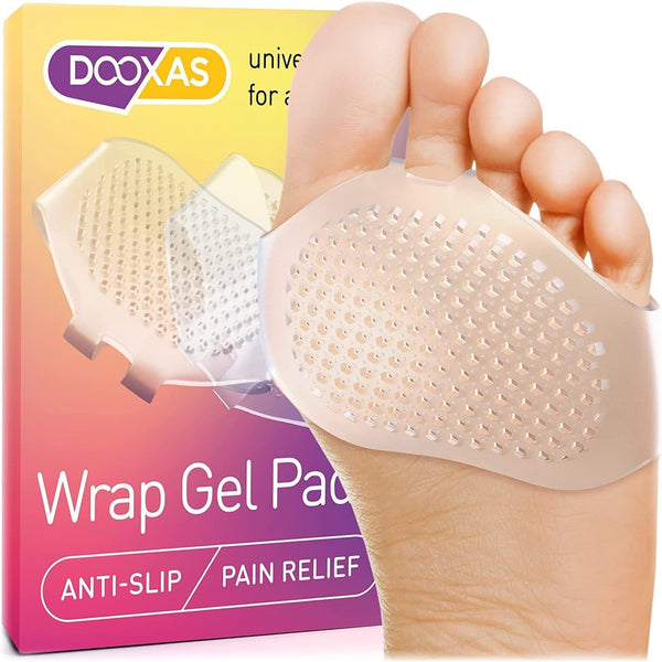 Clear Gel Metatarsal Foot Pads, Thicker Silicone Cushion Pads for Comfort and Pain Relief, Upgraded Shoe Pads for Women